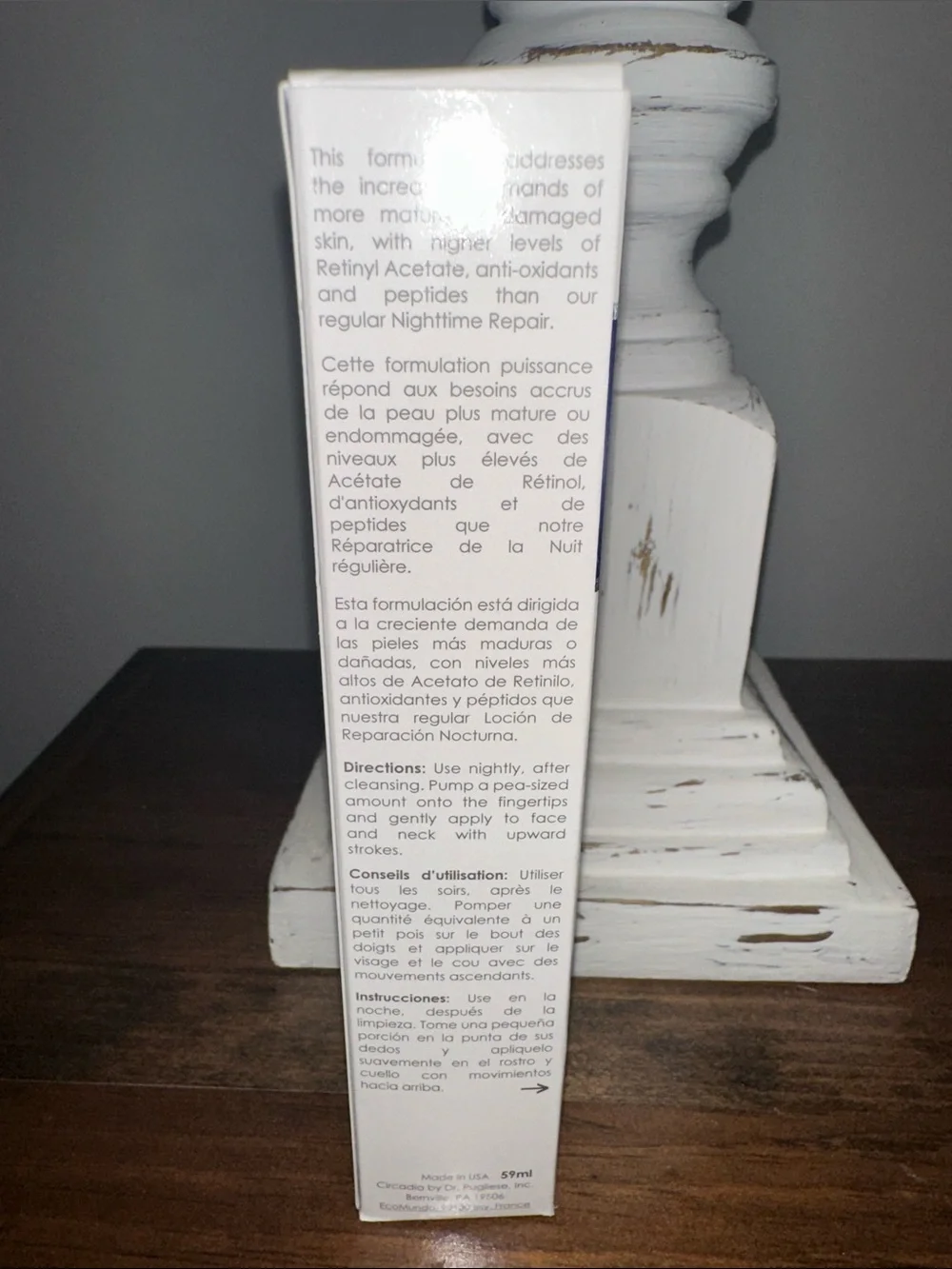 NEW Circadia Nighttime Repair Plus Facial - 59 ml l 2 oz